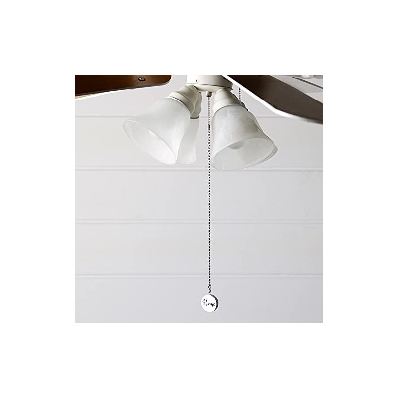 Sentiments Ceiling Fan Pull Chains with Reverse Sides - White