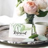TENTADO Reserved Table Tent Card, 10 Pack, 4"x6", Green, Paper,