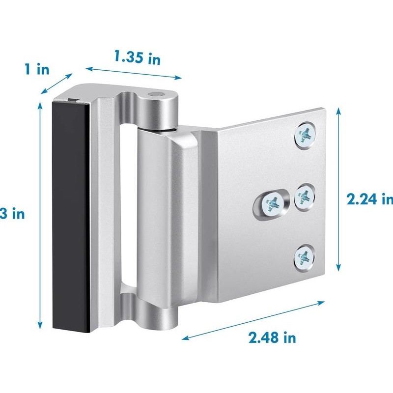 Home Security Door Reinforcement Lock 3 Pack Door Security Lock