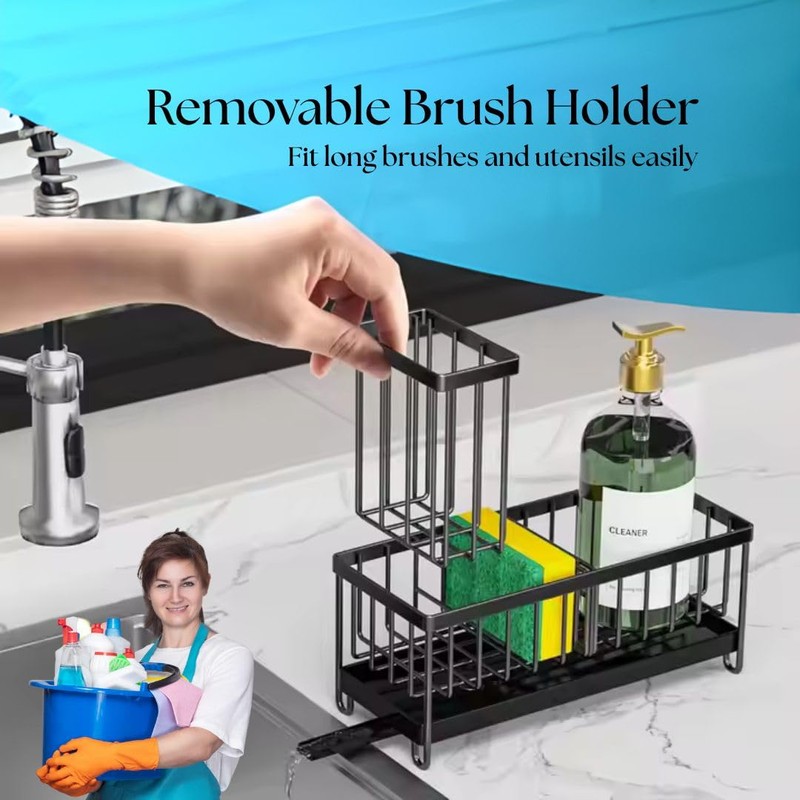 ARCUS Sink Caddy - Kitchen Sink Storage Countertop Organiser -