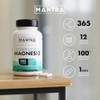 Mantra Nutrition Complejo Magnesio 365 Cápsulas Formuladas Citrato Glicinato Glu