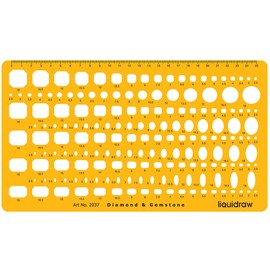 Liquidraw Jewellery Design Stencil Jewellery Making Stencils - Stone Shapes & Sizes