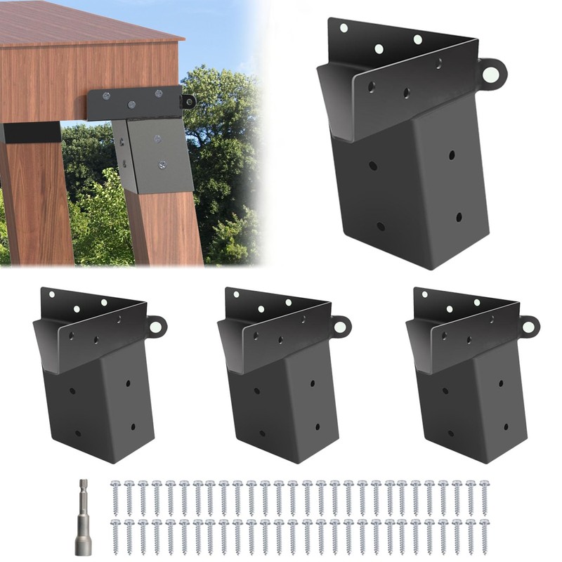 CDFYJHFDQ Deer Stand Brackets(4 Pcs), 4"x 4" Deer Blind Brackets,