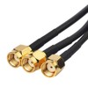 Eightwood 2.4GHz 5GHz Dual Band WiFi Antenna, 3 RP-SMA Connector