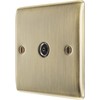 BG Electrical Single Socket For TV or FM Co-Axial Aerial