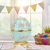 Hand Made Enameled Easter Egg Jewelry Box Organizer Home Desktop