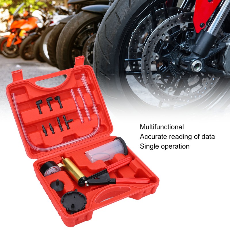 Handheld Vacuum Pump Tester Set Hose Adapter Storage Tank Sealing