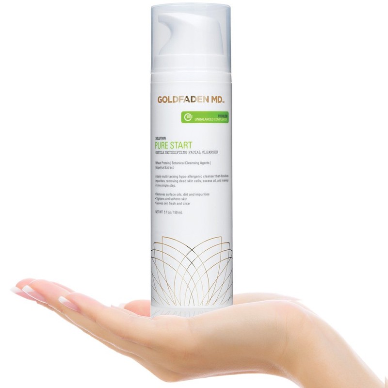 GOLDFADEN MD Pure Start Gentle Detoxifying Natural Facial Cleanser, 5