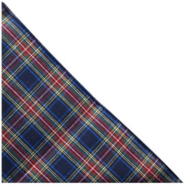 Cuadrado de bolsillo tradicional de tartán azul marino, pañuelo, cuadros, cuadros