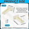 2 Pair KT HR9000RL Rear Drawer Track Socket, Plastic Drawer