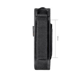 Vokowin Flashlight Holster, Torch Cover Holder Nylon Torch Pouch Holder for 12cm-15.5cm Flashlight for Outdoor Hunting Camping Hiking (K322-1)