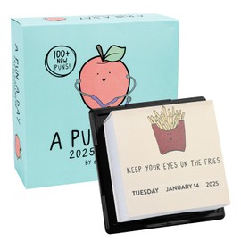 Daily Puns Calendar 2025, Funny Desk Calendar 2025, A Pun A Day Desk Calendar 2025, 12 Month Calendar, Funny Calendar with Punny Illustrations, Page a Day, Daily Jokes Calendar for Desktop