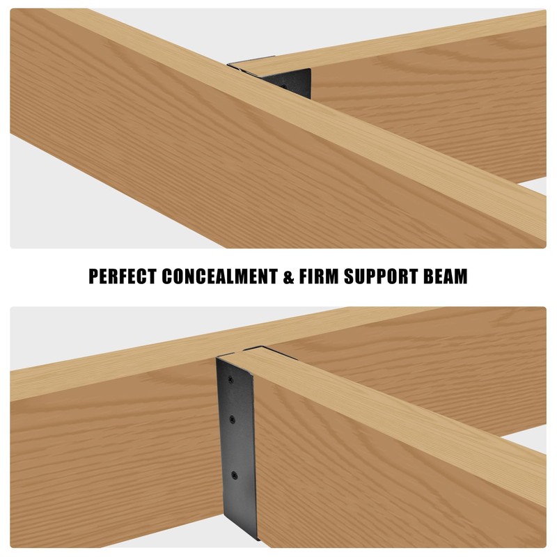 24 Pcs Upgraded Concealed Beam Hangers, 2"x4" Outdoor Concealed Flange,