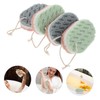 IWOWHERO Shower Exfoliating Bath Sponge Set 3 Colors Body Net