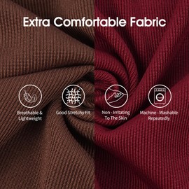 IECOii 2 Pack Extra Large Dog T-Shirt,Breathable & Lightweight Dog Tshirts Vest for Summer Wearing -Fade-Resistant, Easy to Put On – Machine Washable,Fit for Doberman Great Dane,Coffee+DarkRed,4XL