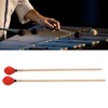 1 Pair Marimba Mallets Medium Hard Yarn Head with Maple