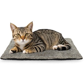 PETZOOKA Self-Warming Cat Bed Pad, Self-Heating Cat Bed Mat Thermal Blanket for Indoor Cats & Small Dogs,22 * 16 inch