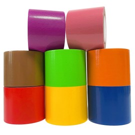 LYLTECH Rainbow Colored Duct Tape 8 Rolls,Colorful Duct Tape,Heavy Duty Rainbow Tape Colored Tape Variety Pack,Arts & Crafts and DIY,Waterproof,Tear by Hand,Great for Packaging, 1.5 in x 22 ft