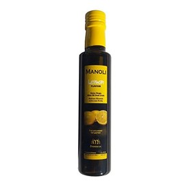 Lemon Olive Oil Greece MANOLI Crete 250 ml Lemon Olive Oil for Salad and Vegetables
