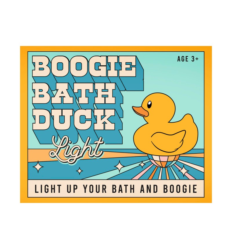 Gift Republic Boogie Bath Duck LED Light-up Bath Toy Fun