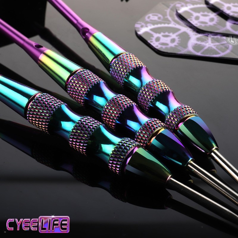 CyeeLife Steel Tip Darts Set,3 Pack Professional Dart with 6