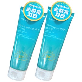 Plant Nation 식물나라 저자극 페이스앤 바디 선크림150ml x2개 무기자차 멀티 선크림 Plant Kingdom Low-Irritation Face & Body Sun Cream 150ml x 2, Mineral Multi Sun Cream