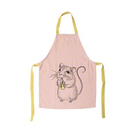 Bloomingville Pink Cotton Apron