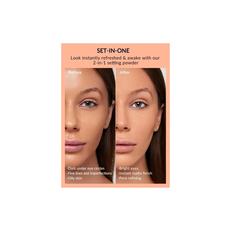 Sheglam Insta-ready Dúo Polvo Fijador Traslucido Translucent Color Cocoa Loco