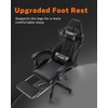 Bigzzia Gaming Chair with Footrest, Ergonomic Computer Game Chairs, Headrest