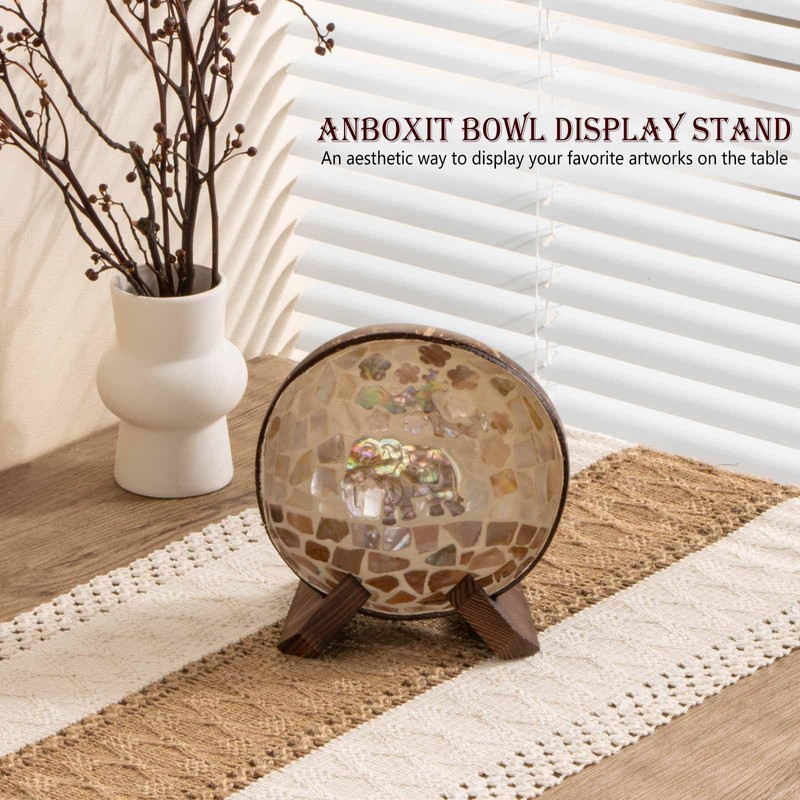 ANBOXIT Plate Stand, 3 Pack 3.5 Inch Bowl Stands for