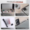 TOWON Small Compact Glass Desktop Whiteboard with Storage – 12