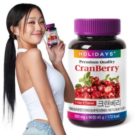 Cranberry concentrate powder, high content of 99% or more cranberries, 1 bottle, 3 months' supply / 크랜베리농축분말 크랜베리 99% 이상 고함량 1병 3개월분