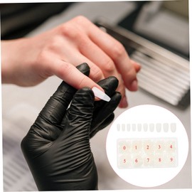 Mikinona 500pcs Detachable False Nail Tips Short Ballet Style Manicure Accessories for DIY Nail Art and Salon Use Natural and Easy to Trim