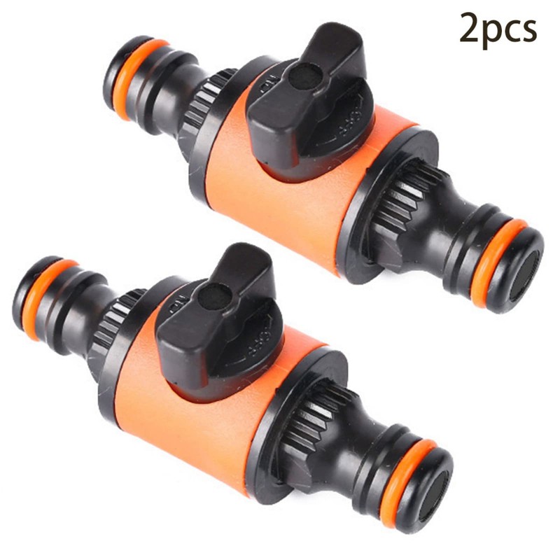 ZYWUOY 2pcs Quick Release Shut-Off Valve Plastic Hose Pipe Faucet