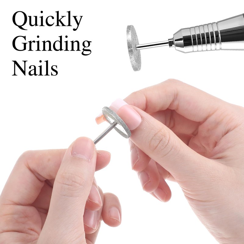ElevateTech Disc Nail Grinder Bits, 2 Pieces Sanding Disc Nail
