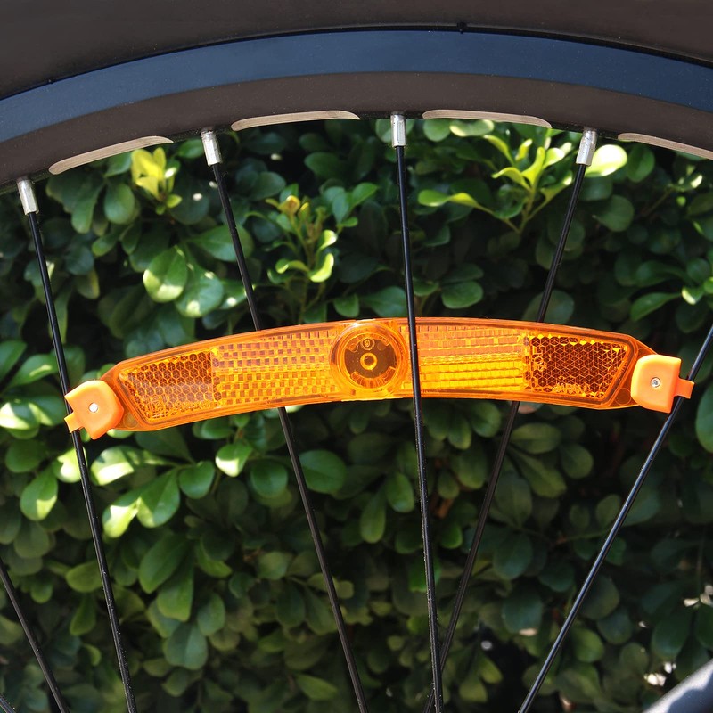 JIS Standard Universal Bicycle Safety Warning Wheel Reflector 2 Pieces