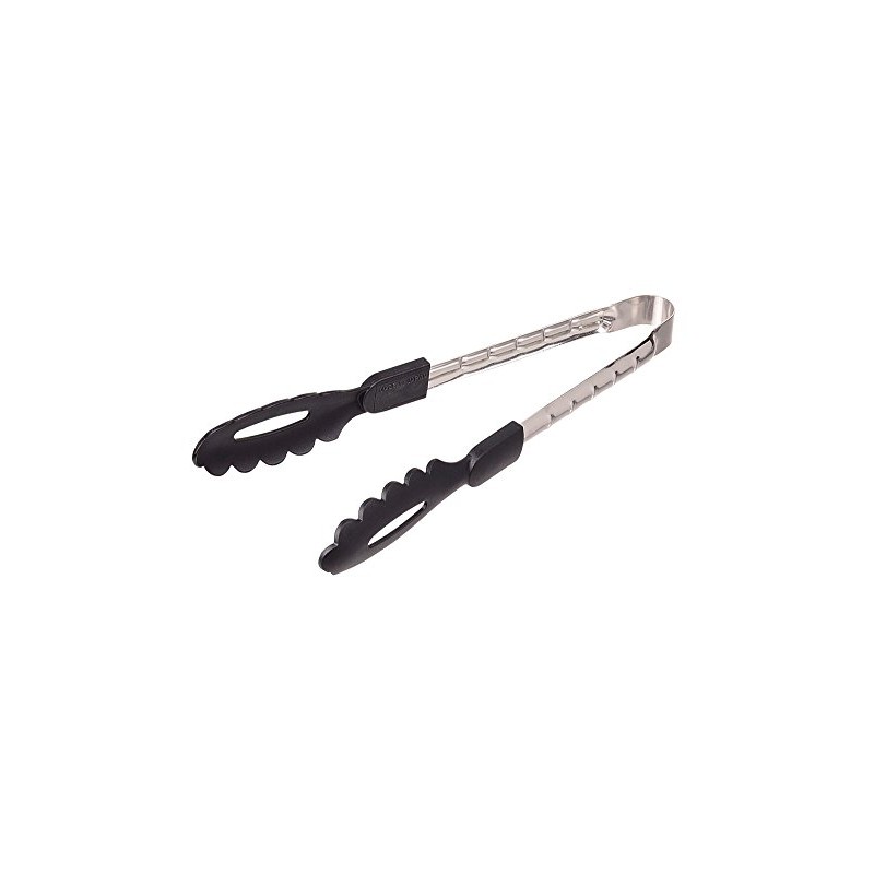 Pearl Metal C-1822 Nylon Tongs, 9.4 inches (24 cm), Black,