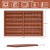 Fimary Chocolate Molds, Rectangle Chocolate Bar Sweet Molds Silicone Bakeware
