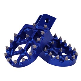 BAOUFF Foot Pegs for TW200,CNC 7075 Aluminum Dirt Bike Footpegs Footrests Pedals Rests for TW 200 1987-2023 - Blue