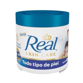 Real Crema para Todo Tipo de Piel, color Blanco/Azul, 400 g