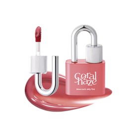 CORLAHAZE Glow Lock Jelly Tint #103 4g, Hydrating Jelly Glow Lip Stain, High-Shine, Long-Lasting Color Moisturizing Lip Enhancer with Rosehip Oil, Collectible Lock-Shaped Design, Korean Makeup