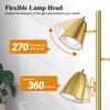 QiMH Tree Floor Lamp with 3 Light Bulbs, Standing Tall