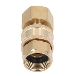 Water Pipe Quick Fittings, Washer Quick Connect Fittings 5000PSI High Pressure Washing Machine Pipe Adapter Female Male Connectors, Elbow Fittings (M22x1.5mm Female Thread Plug