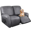 molasofa Loveseat Recliner Slipcover - 6 Pieces Stretch Leather Like