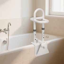 YEEGO DIRECT Bathtub Safety Rail, Height Adjustable Shower Bathtub Grab Bars for Seniors, Innovative Triple Grip Bathtub Handles for Seniors, Waterproof Frame, 300 LBS Weight