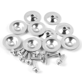 Xislet 20Pcs Set UTV Skid Plate Washers and Bolt Kits Compatible with Polaris General Ranger RZR 500 570 700 800 900 1000 Turbo Skid Plate Fastener Replace 7556065 7518529