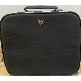 Cute JUSTICE LUNCHBOX INITIAL “U” GOLD SHIMMERING DOTS & STRIPES SUPER CUTE!!