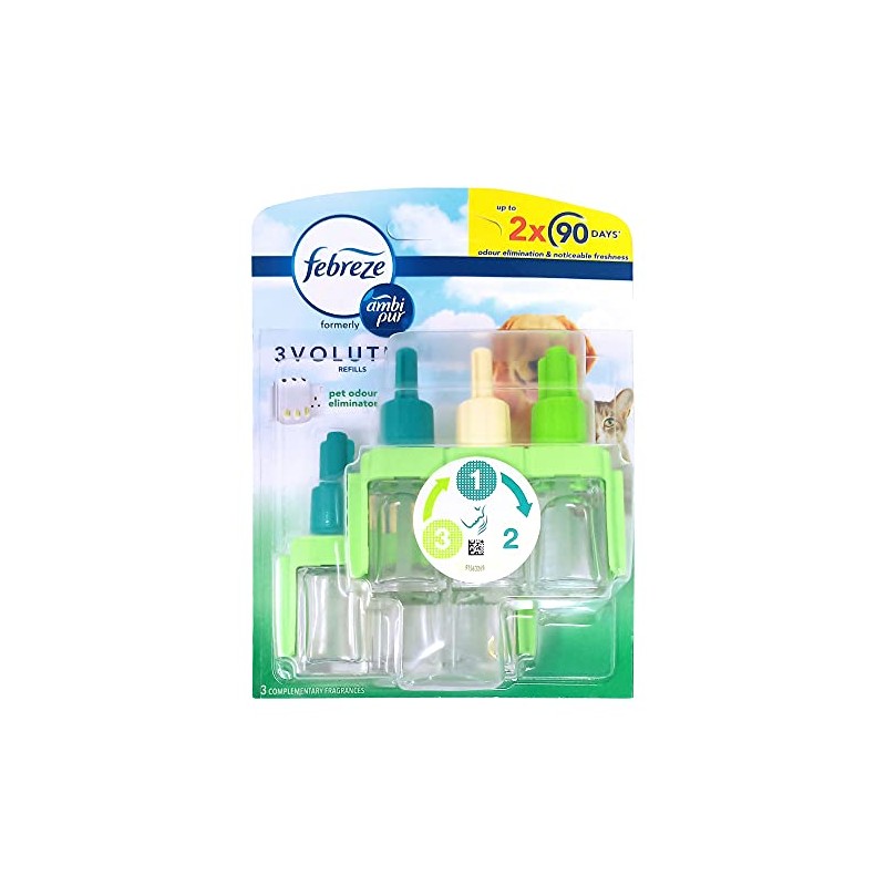 Febreze 3 Volution Refills Pet, 2 x 20ml
