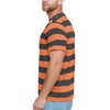 Zengjo Striped Shirts for Men Short Sleeve Wide Stripe Retro
