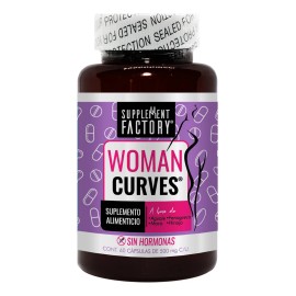 Supplement Factory Woman Curves Mejora y Aumenta tu Busto y Glteos 60 Cpsulas, con Ingredientes de la  Alta Calidad                                   